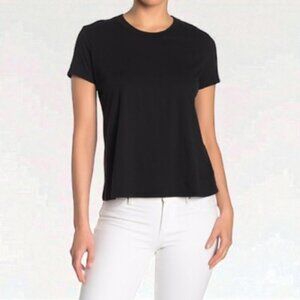 James Perse short sleeve crew neck t-shirt black women's size 3